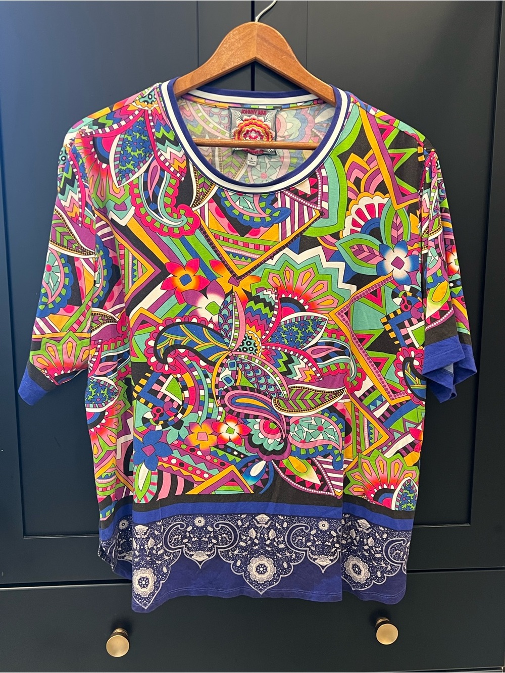 Johnny Was Oversized Tee / Size L